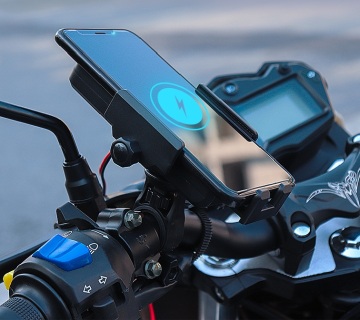 Wireless Charging Phone Holder for Motorcycles - 10W Accessories