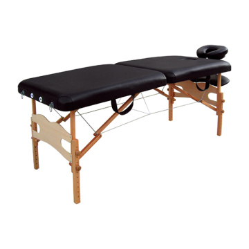 Mesa de masaje portátil negra