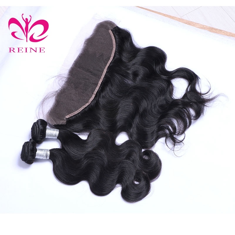 Brazilian Hair body wave virgin human hair Bundles with 13x4 Lace Frontal Closure 100%  Human Hair 3 Bundles With Frontal