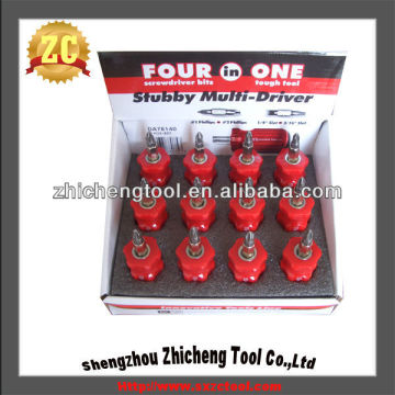 4 In 1 Stubby Stubby Multi-driver& Screwdriver Set