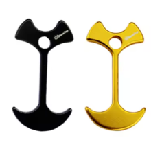 Colorful Fish Bone Shape Aluminum Rope Buckle for Outdoor Camping & Hiking