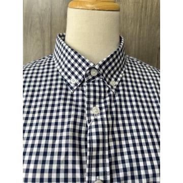 Spring classic plaid custom brand long sleeve shirt