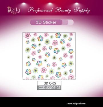 flower 3D Nail art Sticker