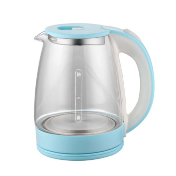 Electric Glass Tea Kettle with Blue LED Light
