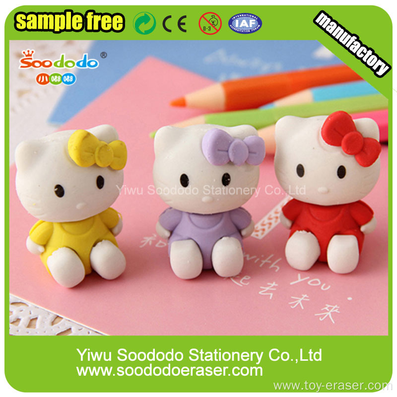 Hello Kitty Eraser The Hot Sell 3D Promotional Erasers Rubber