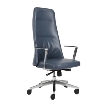 Custom Executive Leather Ergonomic Conference Room Meeting Armchair
