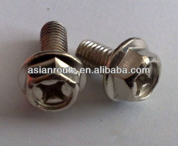 stainless steel flange screw,flange screw