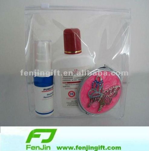 custom transparent pvc makeup bag