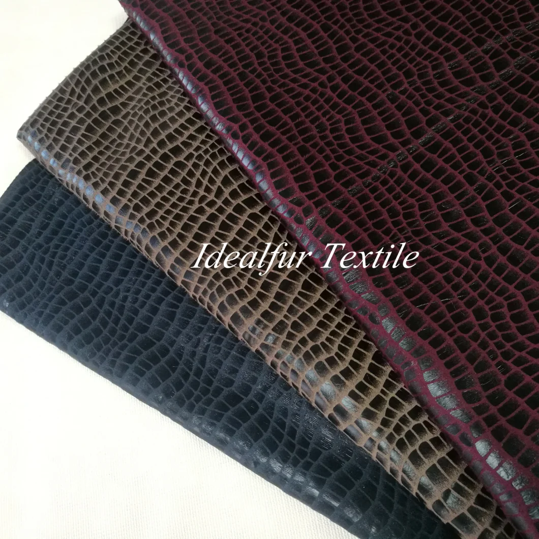 100% Polyester Microfiber Fabric in Rolls, Faux Suede Fabrics