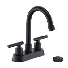 Faucet da bagno a 3 buche opac blac