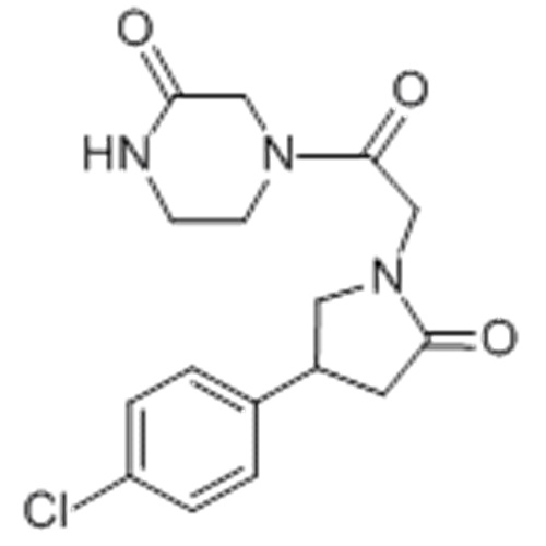 2- 피페 라지 논, 4- [2- [4- (4- 클로로 페닐) -2- 옥소 -1- 피 롤리 디닐] 아세틸] -CAS 113957-09-8