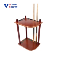 Affordable 7-Hole Wooden Billiard Cue Rack for Pool Cues
