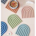 Wholesale Rainbow Silicone Table Placemat Mats