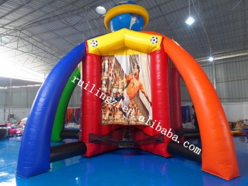 2015 new designed 5 in 1 inflatable shooting skill games,inflatable sport games