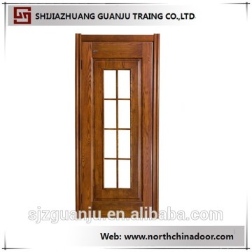 modern wood door with glass wood panel door design solid glass wood door