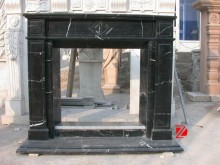 Black classic fireplace mantels