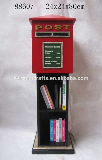 2015 new mailbox wooden book rack, antique book shelf cabinet, CD RACK,CD holder