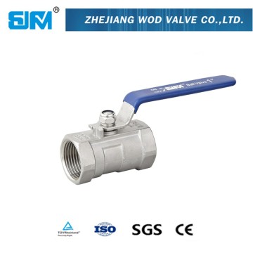 NPT thread end 1pc stainless steel ball valve