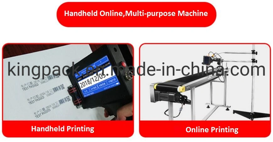 Handheld Ink Coding Machine for Printing Expiry Date on Plastic/Box/Metal/Glass