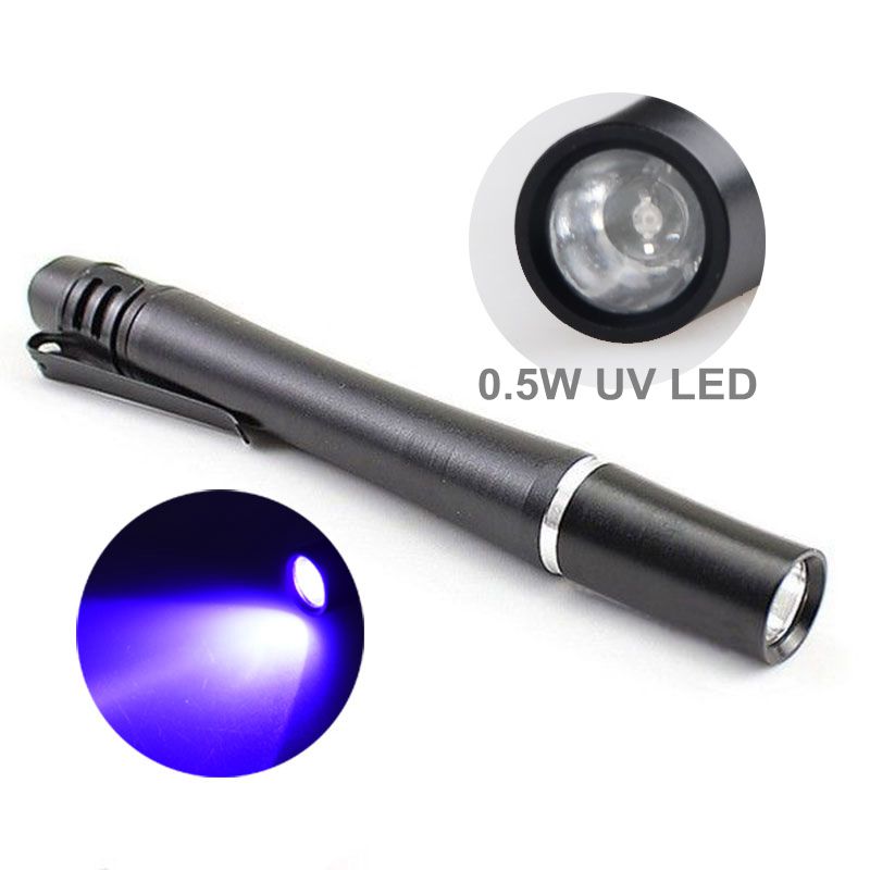 Ultraviolet Black light pen torch Money Detector 365nm UV Pen Light