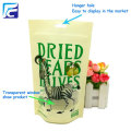 Dried food plastic fruit packaging bag with window