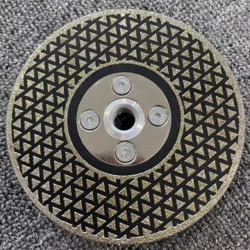 Electroplated diamond cutting disc