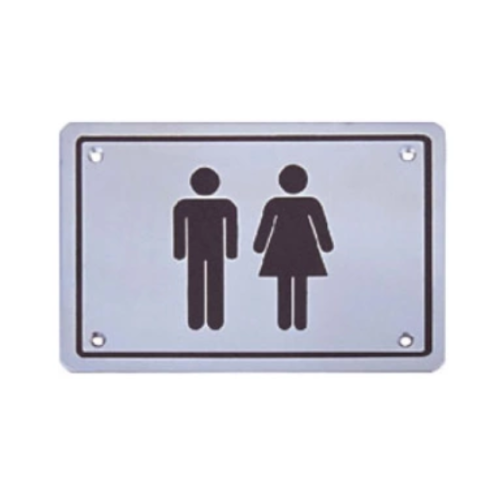 Stainless Steel Toilet Sign easy to clean