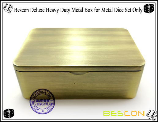 Bescon Deluxe Heavy Duty Metallbox für Metall Würfel Set Only-4 Bescon Deluxe Heavy Duty Metal Box for Metal Dice Set Only-4