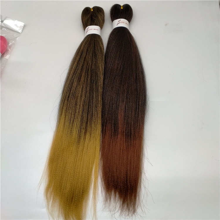 EZ Braids Prestretched Easy Braiding Hair Yaki Jumbo Braids Hot Water Setting Synthetic Hair Extension Wholesale