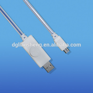 Alibaba buy now usb data cable high quality led usbcable