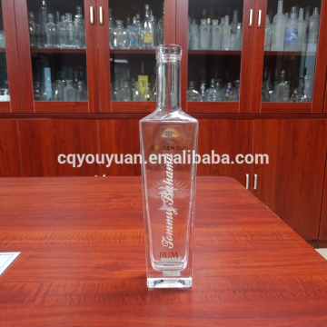 Top grade branded decorative glass bottles 375ml for vodka