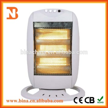 white 3 tubes heating halogen infrared room heater
