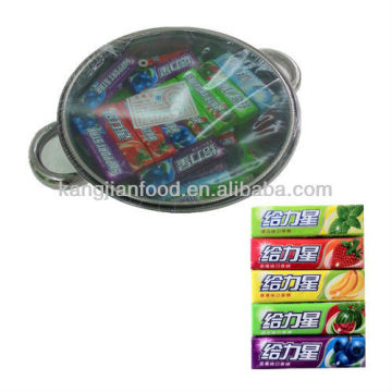 Fruit Chewing gum in pot