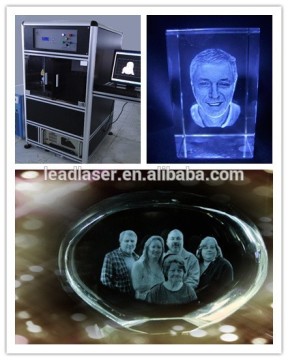 Melodic 2000Hz larger size crystal 3d laser photo machine