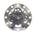 Round Stainless Steel Gear Wall Clock