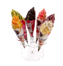 Clear Acrylic Ice Cream Cone Stand Holder