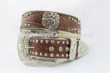 Best Seller Western cowgirl bling rhinestone concho leather belt