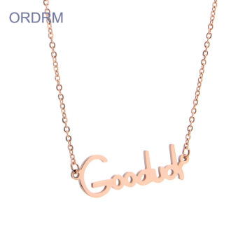 Rose Gold Good Luck Charm Necklace For Women