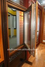 Aluminium hinges window for inward opening type