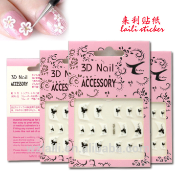 3d nail sticker/nail art flower sticker /nail sticker printing