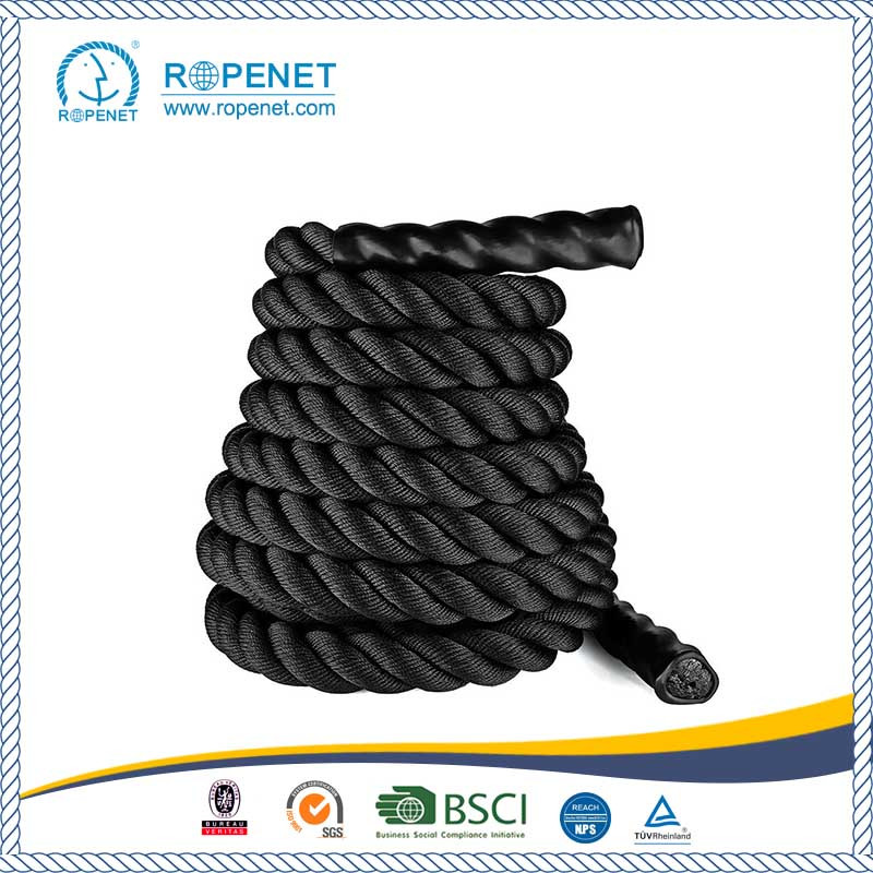 Black Poly Dacron Battle Fitness Rope