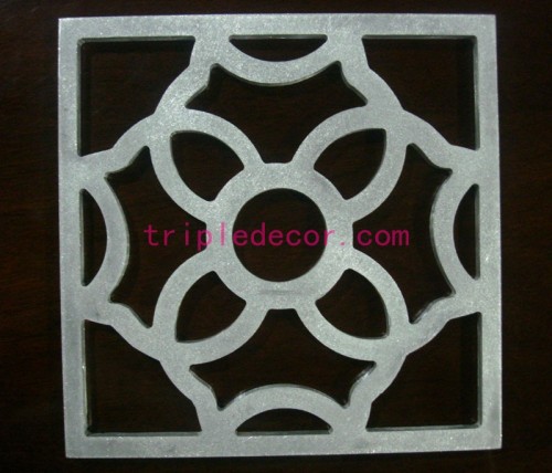 Retângulo decorativo personalizado alumínio gravado teto de malha