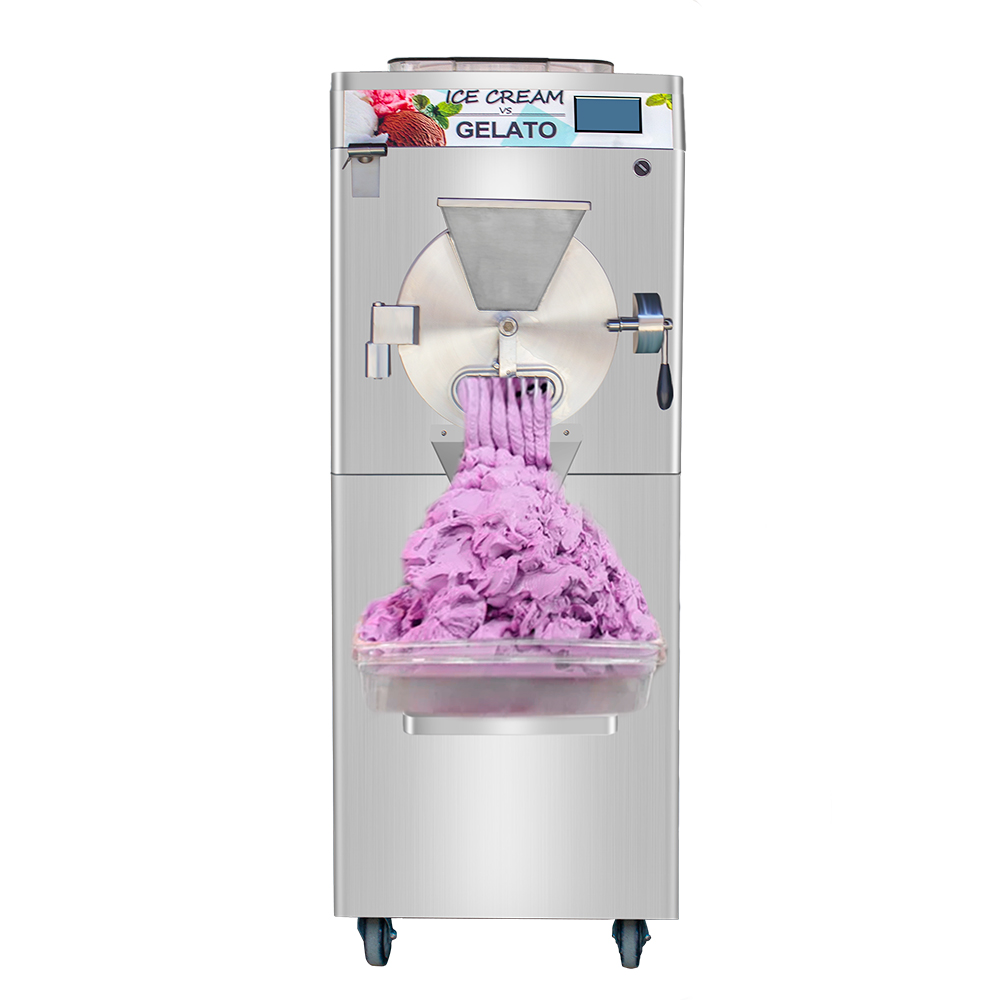 Portable ice cream machine with pasteurization