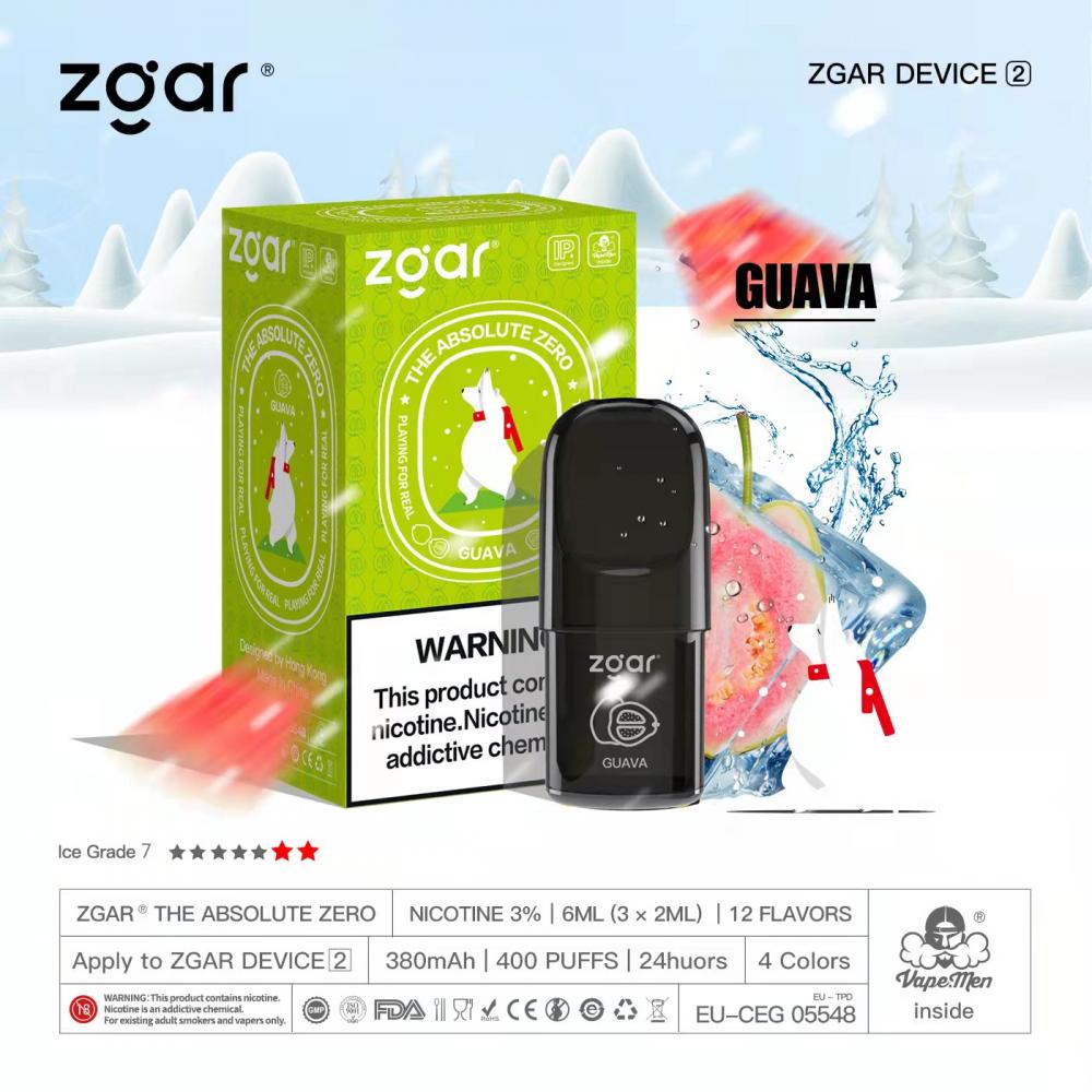 Zgar 2021 Hot Selling Disposable Vaping Pod
