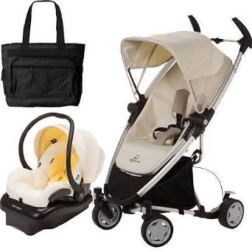 Quinny Zapp Xtra Folding Seat Stroller Travel System W Diaper Bag Natural Mavis