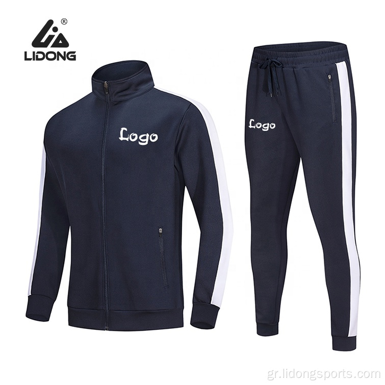 Αθλητικές ιδρώτα κοστούμια Side Stripe Mens Sports Tracksuits