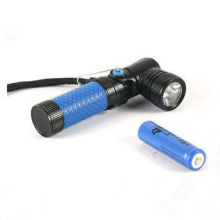 Ip67 Edc Cree Righte Angle Edc Led Police Flashlights Dry Battery Aa , 5 Modes