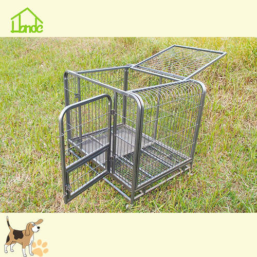 Wholesale Foldable Heavy Duty Pet Crate With Wheels