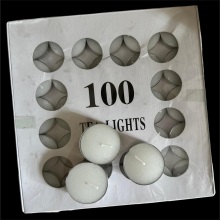 2hours extended burn time Custom Unscented tea candle