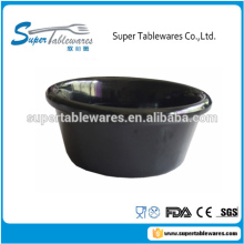 black melamine sauce or ramekin cup